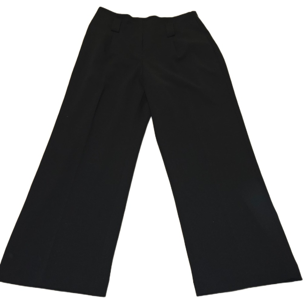 Elie Tahari Womens Black Wide Leg Trousers High Rise‎ Dress Pants Size 6